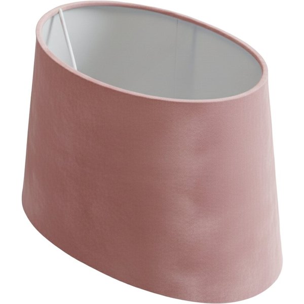 B&S Lampenschirm Lampenschirm oval Velvet pink B:31,5x20/T:23,5x15/H:19,5cm, Jinming