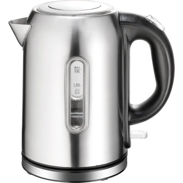 B&S Wasserkocher Wasserkocher Edelstahl 1,7 L - 2200 Watt - 360 Grad Drehung, 1.7 l