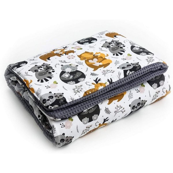 Babydecke BABYDECKE Kuscheldecke 100% Baumwolle, Krabbeldecke, ganzjärig, BABEES, sehr weich und kuschelig, reine Baumwollen, Waffelstoff