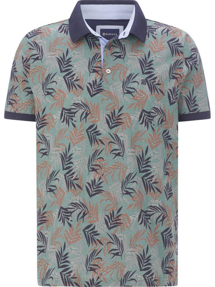 Babista Poloshirt GARLEN mit Blättermuster – Bild 3 von 5