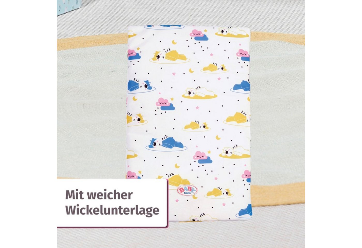 Baby Born Puppenwickeltisch, mit Wickelauflage und Tuchhalter – Bild 4 von 5