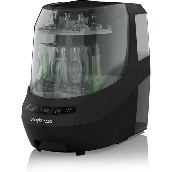 Baby Brezza Dampfsterilisator Flaschenspüler und Sterilisator mit HEPA-Filter und Trocknung, Spült, trocknet & sterilisiert Flaschen und Zubehör vollautomatisch