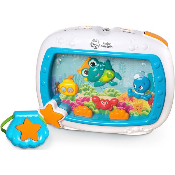 Baby Einstein Nachtlicht Schlummerlicht Sea Dreams, Einschlafhilfe, Fernbedienung, Infrarot inkl., Timerfunktion, LED fest integriert, blau, inklusive Fernbedie