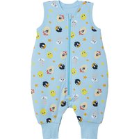 Baby Schlafoverall mit Füßen (Hellblau, 62/68)