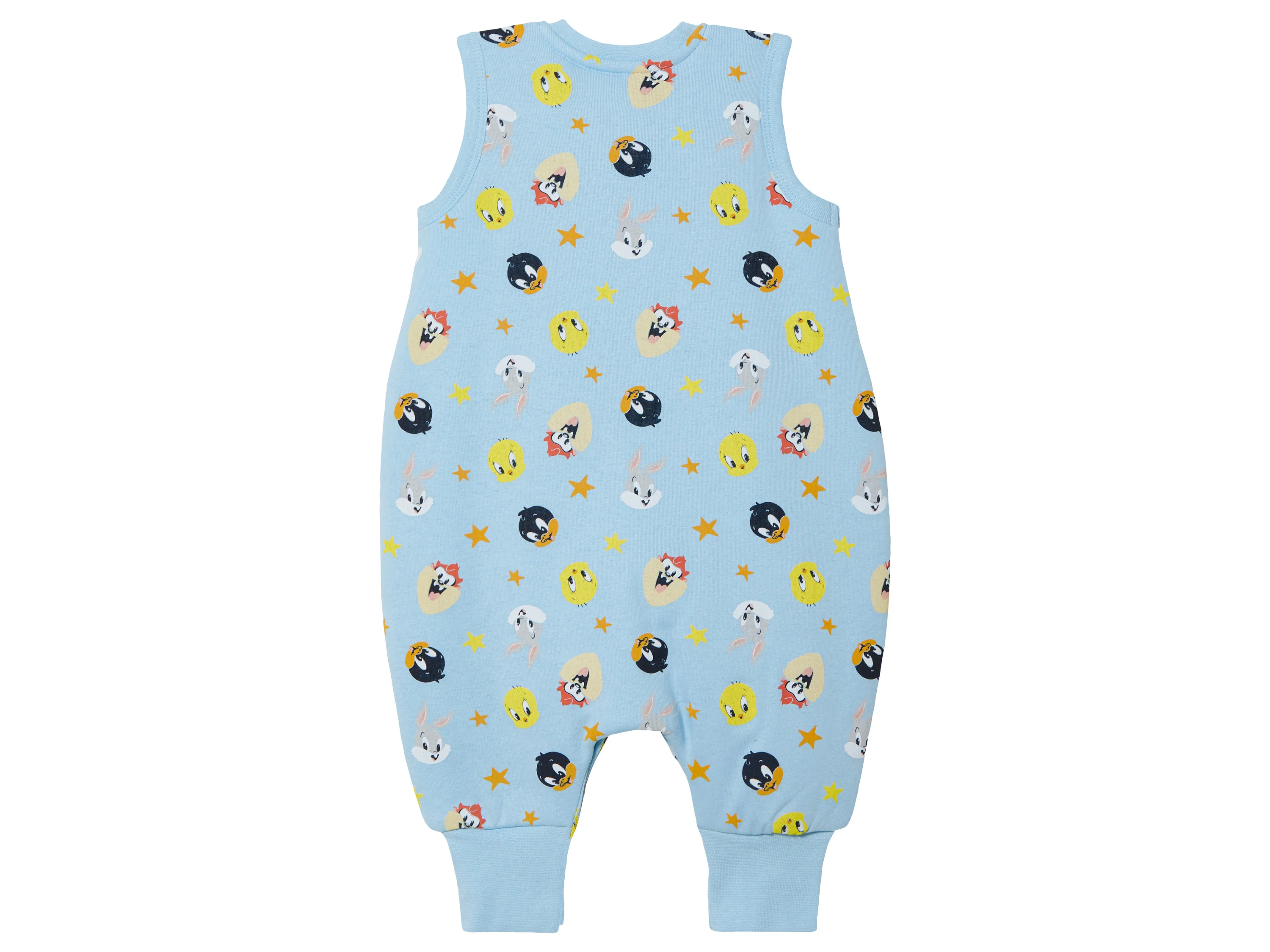 Baby Schlafoverall mit Füßen (Hellblau, 62/68) – Bild 2 von 2