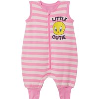 Baby Schlafoverall mit Füßen (Rosa, 62/68)