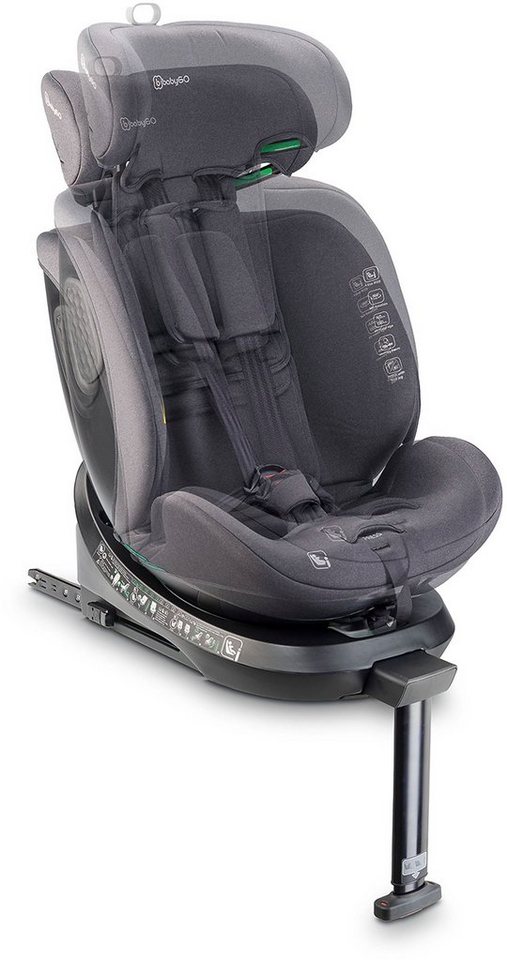 BabyGo Autokindersitz Move 360 I Size, ab: 40 cm, bis: 150 cm, für Körpergröße von 40-150 cm – Bild 4 von 5