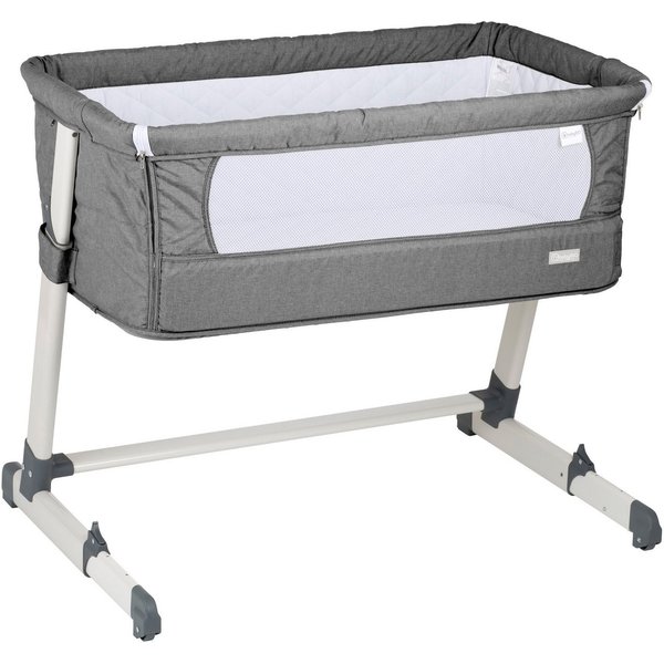 BabyGo Beistellbett Together, grey, faltbar