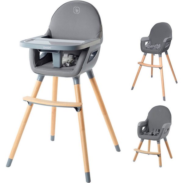 BabyGo Hochstuhl Scandi - wood
