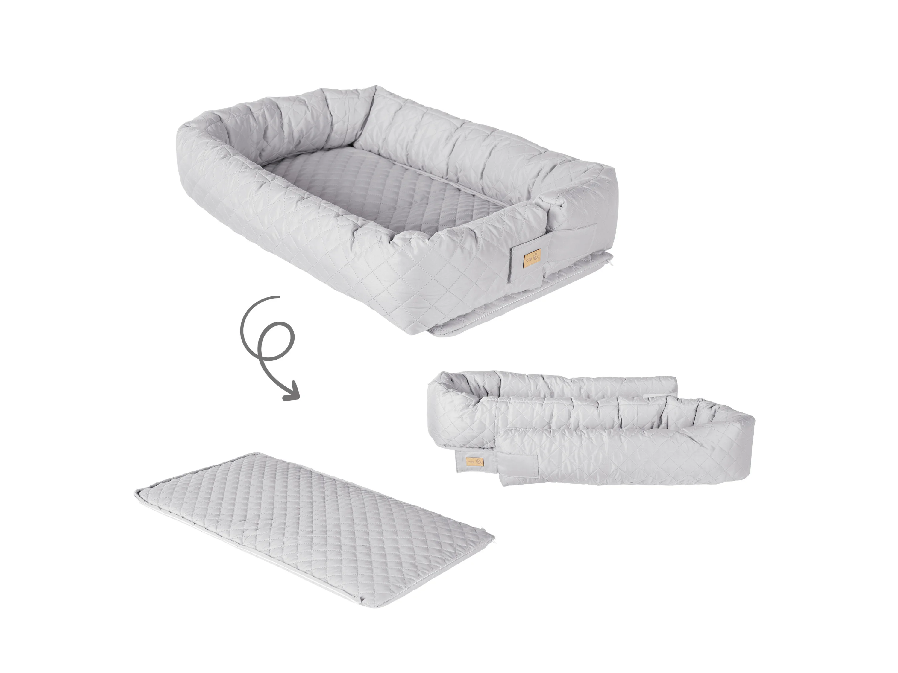 Roba Babylounge 3in1 roba Style grau – Bild 3 von 4