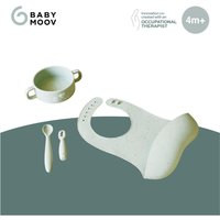 Babymoov 4-tlg. Geschirrset inkl. Silikon-Lätzchen