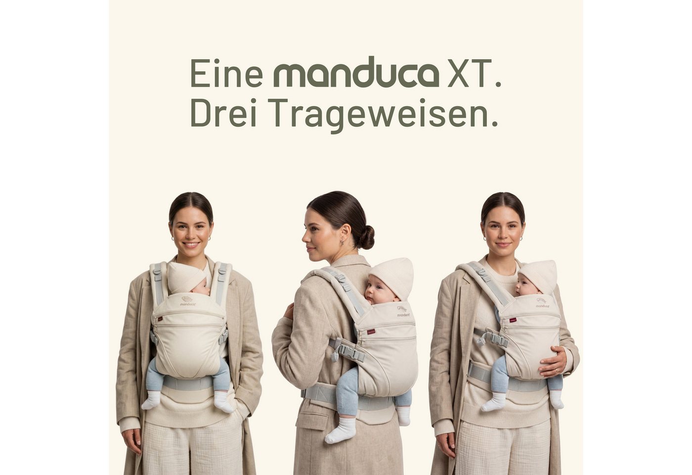 manduca Babytrage manduca Babytrage XT, Verwendbar ab Geburt für Kinder mit 3,5 bis 20 kg Körpergewicht – Bild 5 von 5