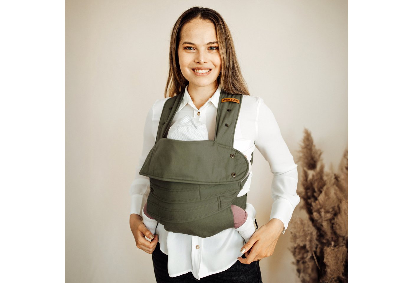 Marsupi Babytrage marsupi 2.0, Einfach anpassbar durch praktischen Klettverschluss. – Bild 4 von 5