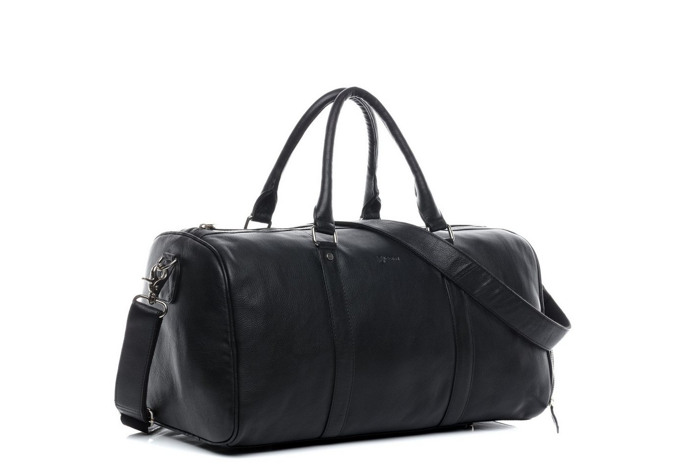 BACCINI Reisetasche echt Leder Weekender groß schwarz-48-cm, Echtleder Reisegepäck für Damen & Herren, Sporttasche XL schwarz – Bild 3 von 5