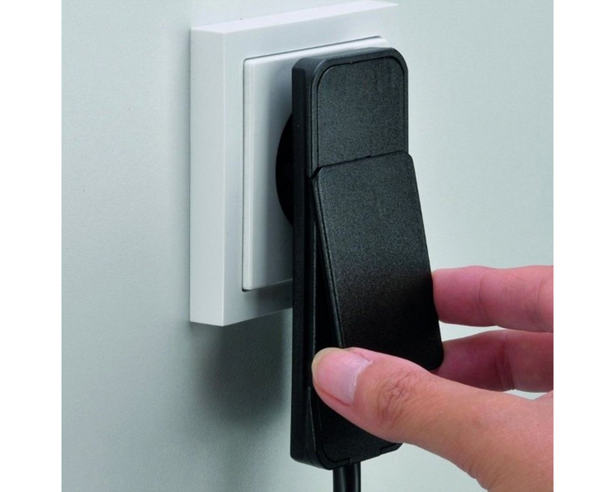 Bachmann SmartPlug Flachstecker Steckdosenleiste (Kabellänge 1.6 m), mit 3x Schutzkontakt Steckdosenleiste, 933.014 – Bild 3 von 4