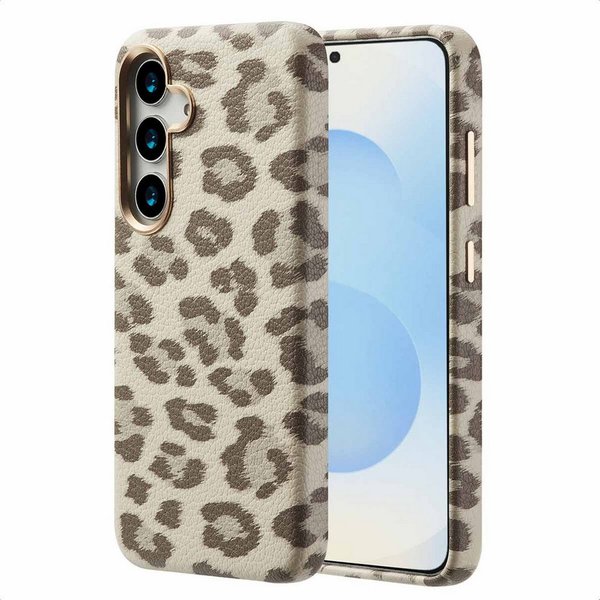 Selencia Backcover Selencia Sabi Backcover Leopardenmuster mit MagSafe Samsung Galaxy S25