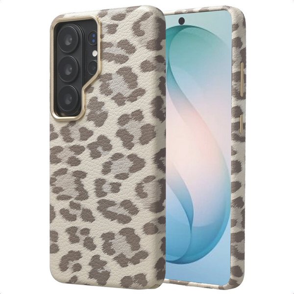 Selencia Backcover Selencia Sabi Backcover Leopardenmuster mit MagSafe Samsung Galaxy S26