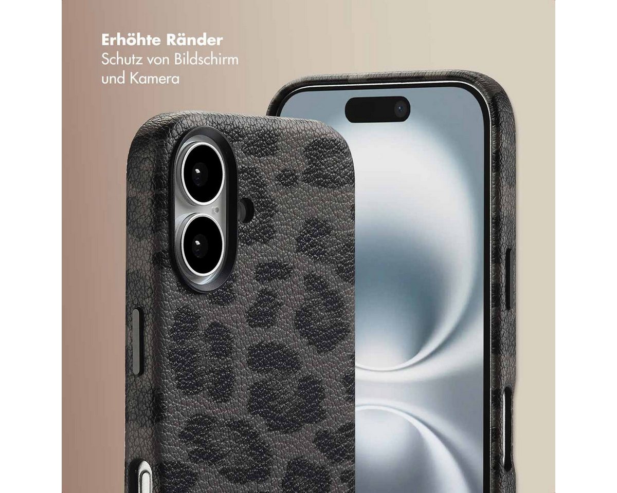 Selencia Backcover Selencia Sabi Backcover Leopardenmuster mit MagSafe Apple iPhone 16 - – Bild 4 von 5