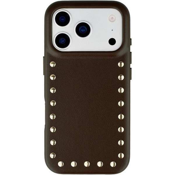 Selencia Backcover Selencia Studs Backcover mit MagSafe Apple iPhone 17 Pro - Cacao Crush