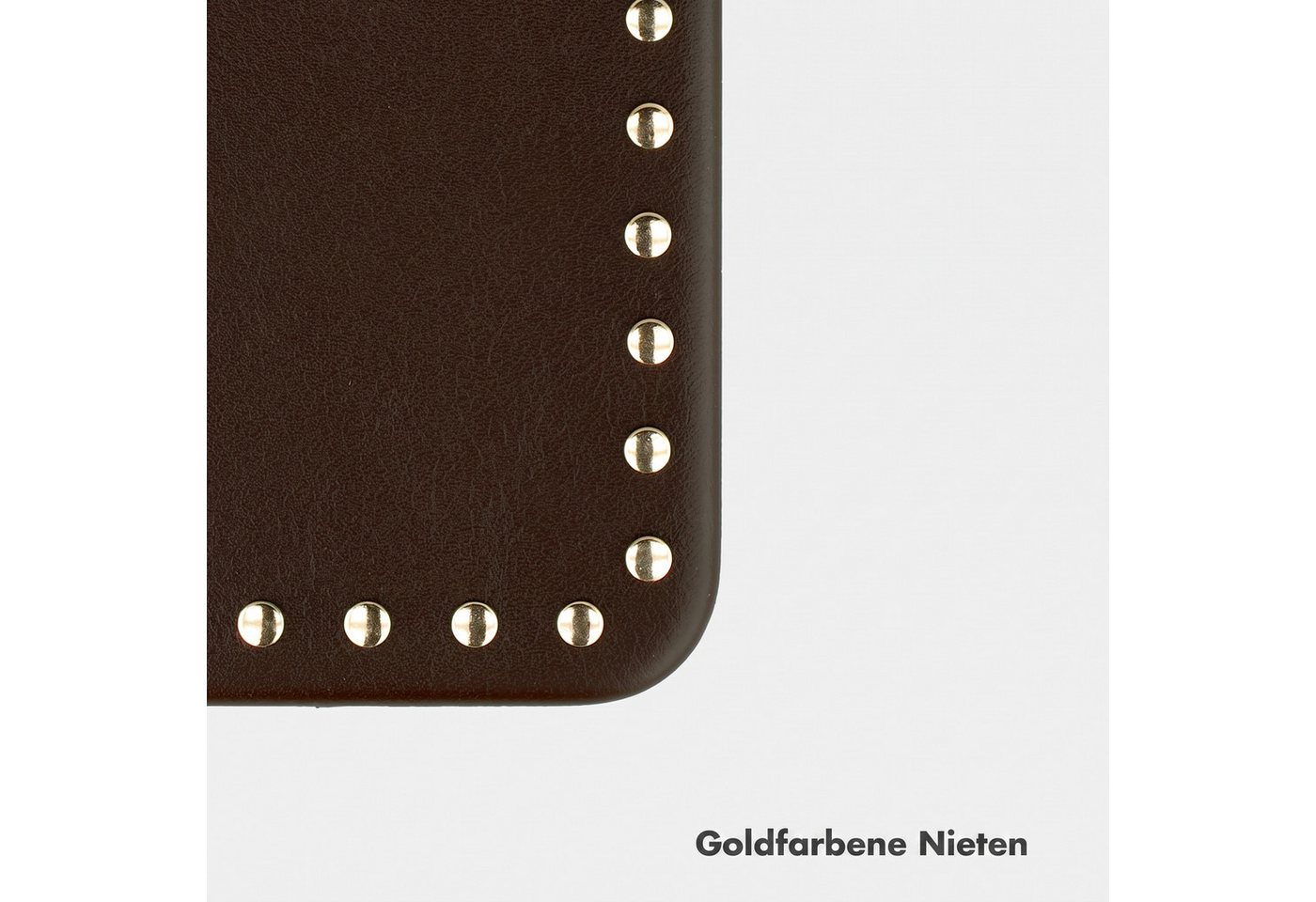 Selencia Backcover Selencia Studs Backcover mit MagSafe Apple iPhone 17 Pro - Cacao Crush – Bild 4 von 5