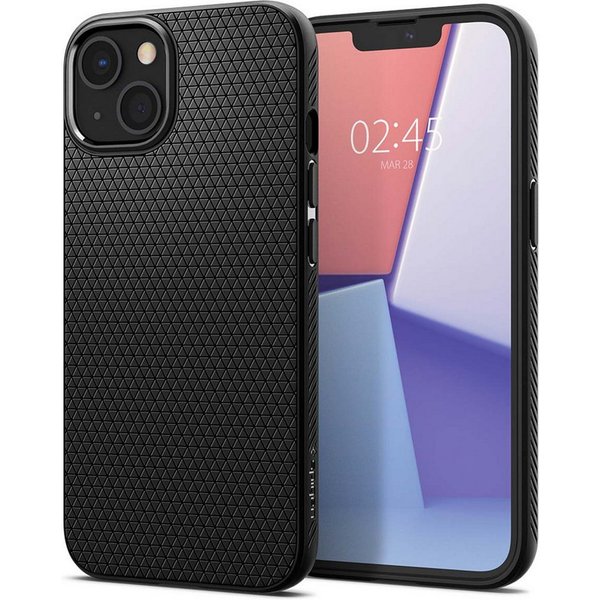 Spigen Backcover Spigen Liquid Air™ Backcover Apple iPhone 13 Mini - Schwarz