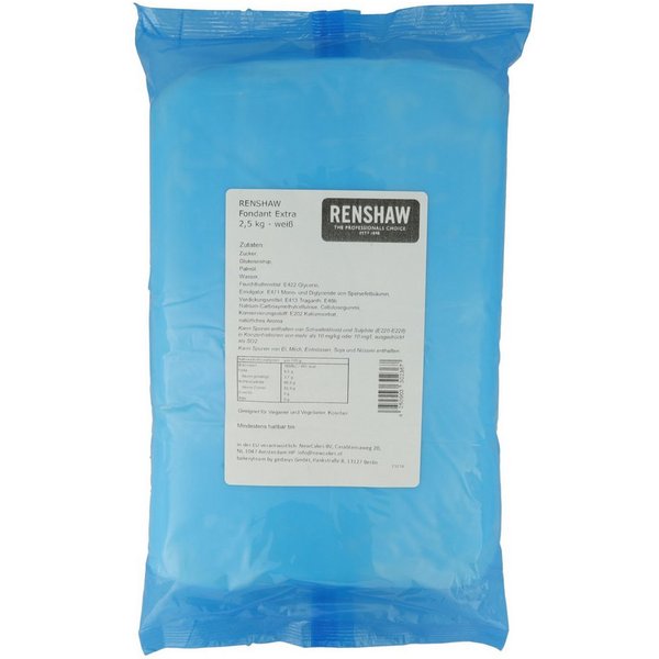Renshaw Backdekoration RENSHAW Fondant Extra - weiß