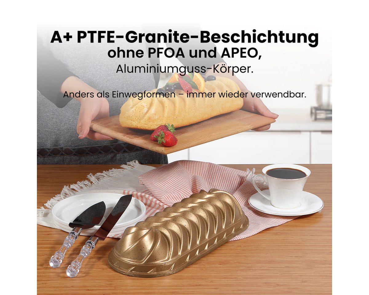 SERENK Backform Serenk Brotbackform 34 × 14 cm – Kastenform mit Antihaftbeschichtung, (1-tlg) – Bild 5 von 5