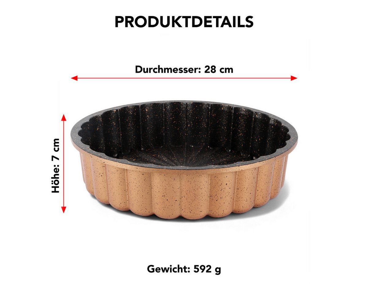 SERENK Backform SERENK Gänseblümchen Tarteform 28 cm –Backform für Kuchen, Tarte, (1-tlg) – Bild 2 von 5