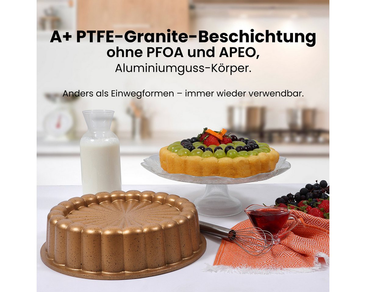 SERENK Backform SERENK Gänseblümchen Tarteform 28 cm –Backform für Kuchen, Tarte, (1-tlg) – Bild 5 von 5