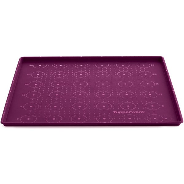 TUPPERWARE Backform Tupperware Backunterlage Silikon lila Dauer-Backunterlage