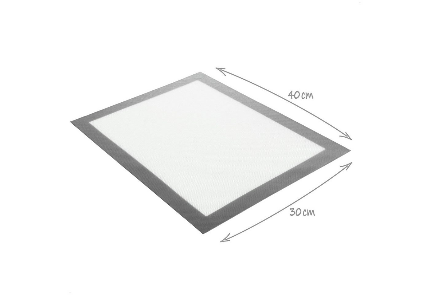 com-four Backmatte com-four® 2x Silikon Backmatte wiederverwendbar, (2-tlg), Dauerbackmatte für Backofen bis 220 °C – Bild 5 von 5