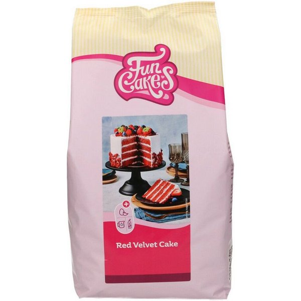 FunCakes Backmischung FunCakes Mix für Red Velvet Cake, Samtrot Kuchen