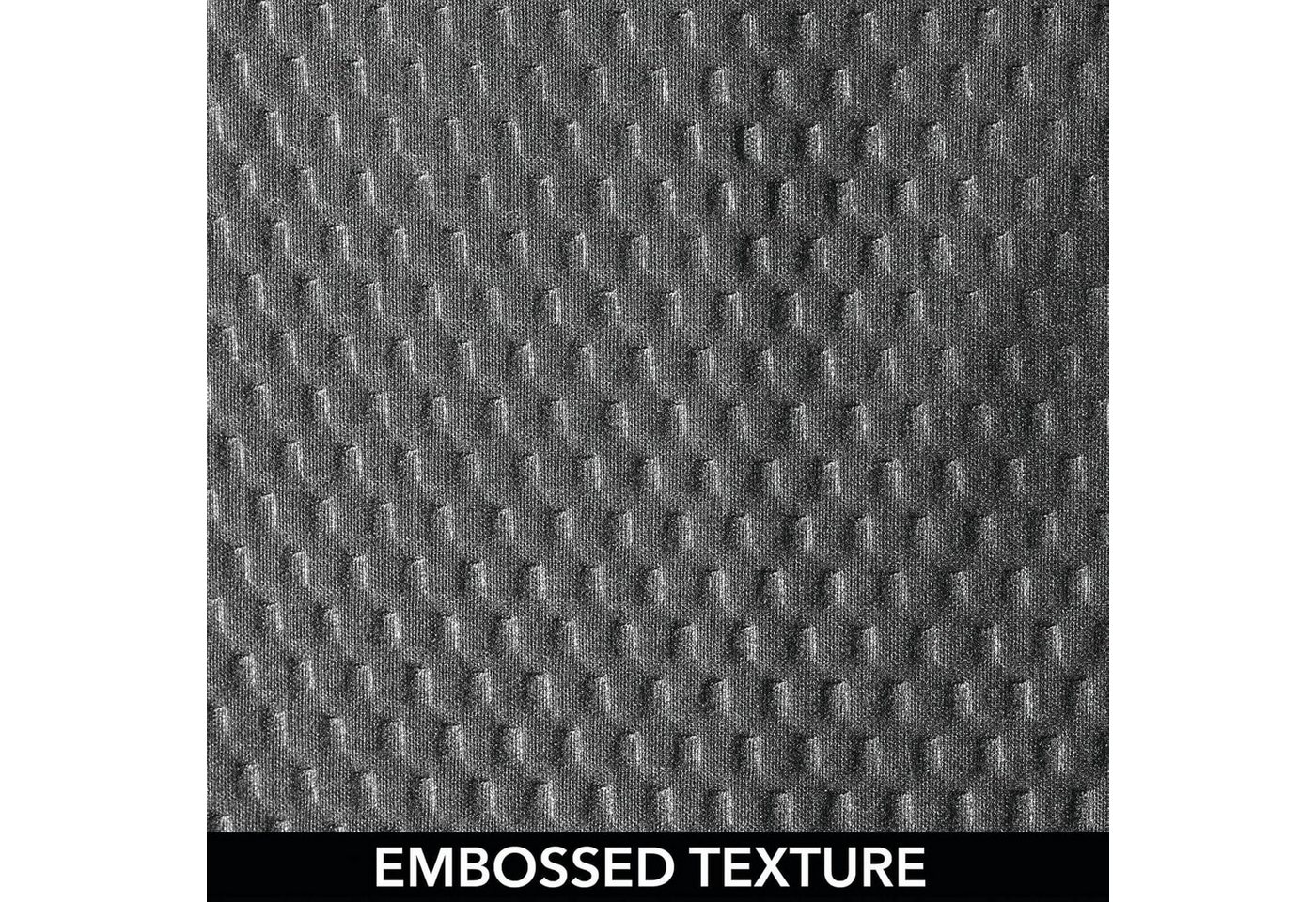 mDesign Badaccessoire-Set mDesign Luxus Duschvorhang Badewannenvorhang Waffelmuster Polyester – Bild 5 von 5