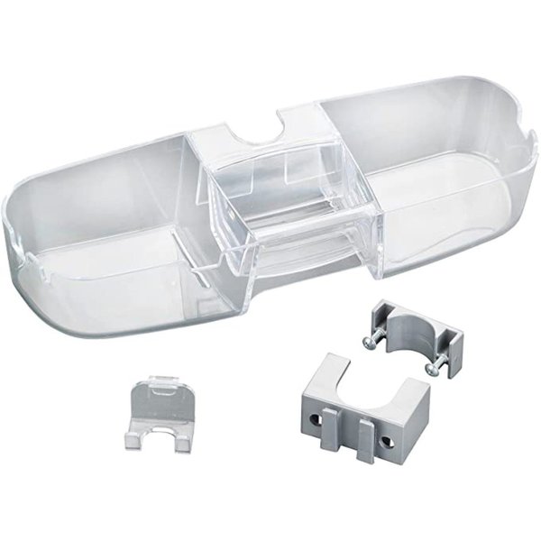 WENKO Badaccessoire-Set WENKO Duschstangencaddy Premium, Plastik, 7,5x12x36cm, Transparent