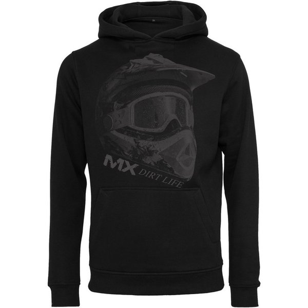 Baddery Kapuzenpullover Motocross Pullover: "MX Dirt Life" - Moto Cross Kleidung, hochwertiger Siebdruck, auch Übergrößen