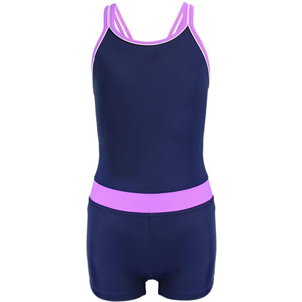 Aquarti Badeanzug Aquarti Mädchen Badeanzug mit Bein Racerback