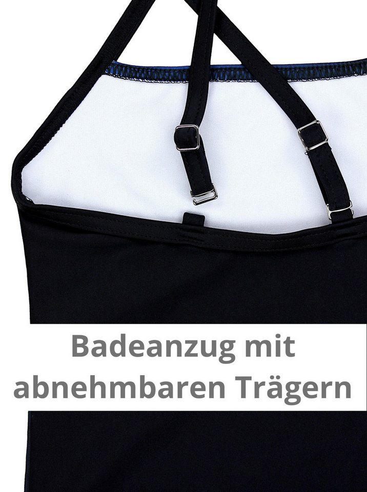Aquarti Badeanzug Aquarti Mädchen Badeanzug mit Spaghettiträgern Streifen – Bild 4 von 5