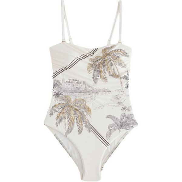 B by Ted Baker Badeanzug B by Ted Baker bauchformender Bandeau-Badeanzug (1-St)