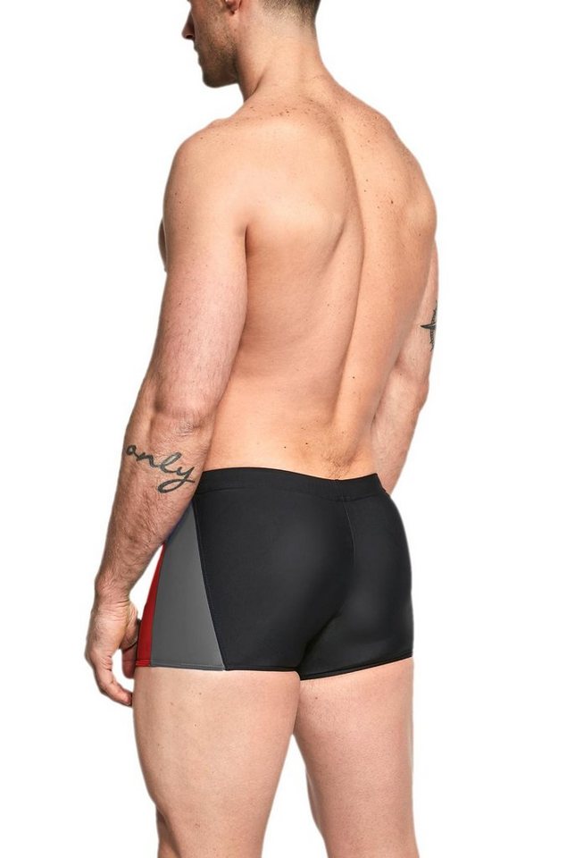 Aquarti Badehose Aquarti Herren Badehose Kurz mit Seitlichem Streifen – Bild 3 von 5