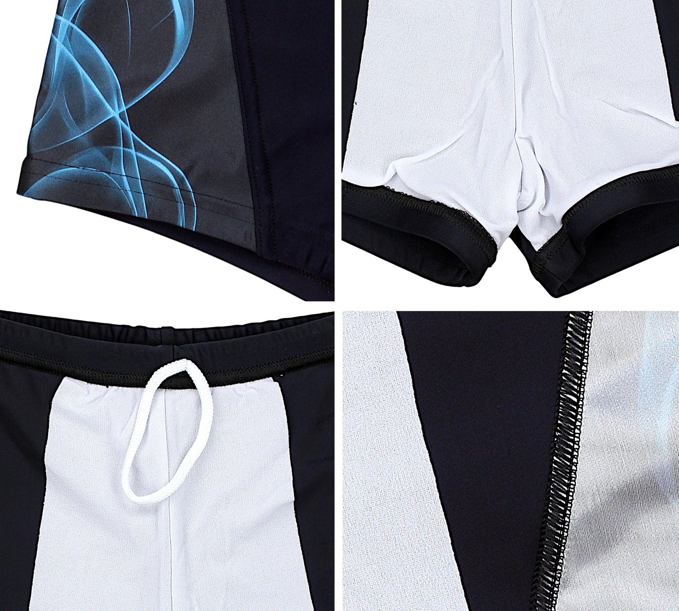 Aquarti Badehose Aquarti Herren Kurze Badehose mit Streifen – Bild 4 von 5