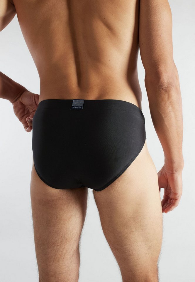 CECEBA Badehose CECEBA Herren Badeslip schwarz uni (1-St) – Bild 4 von 4