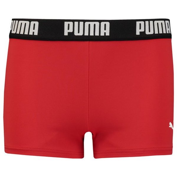 PUMA Badehose PUMA SWIM BOYS LOGO TRUNKS mit elastischem Bund, für Boys, Logoschriftzug