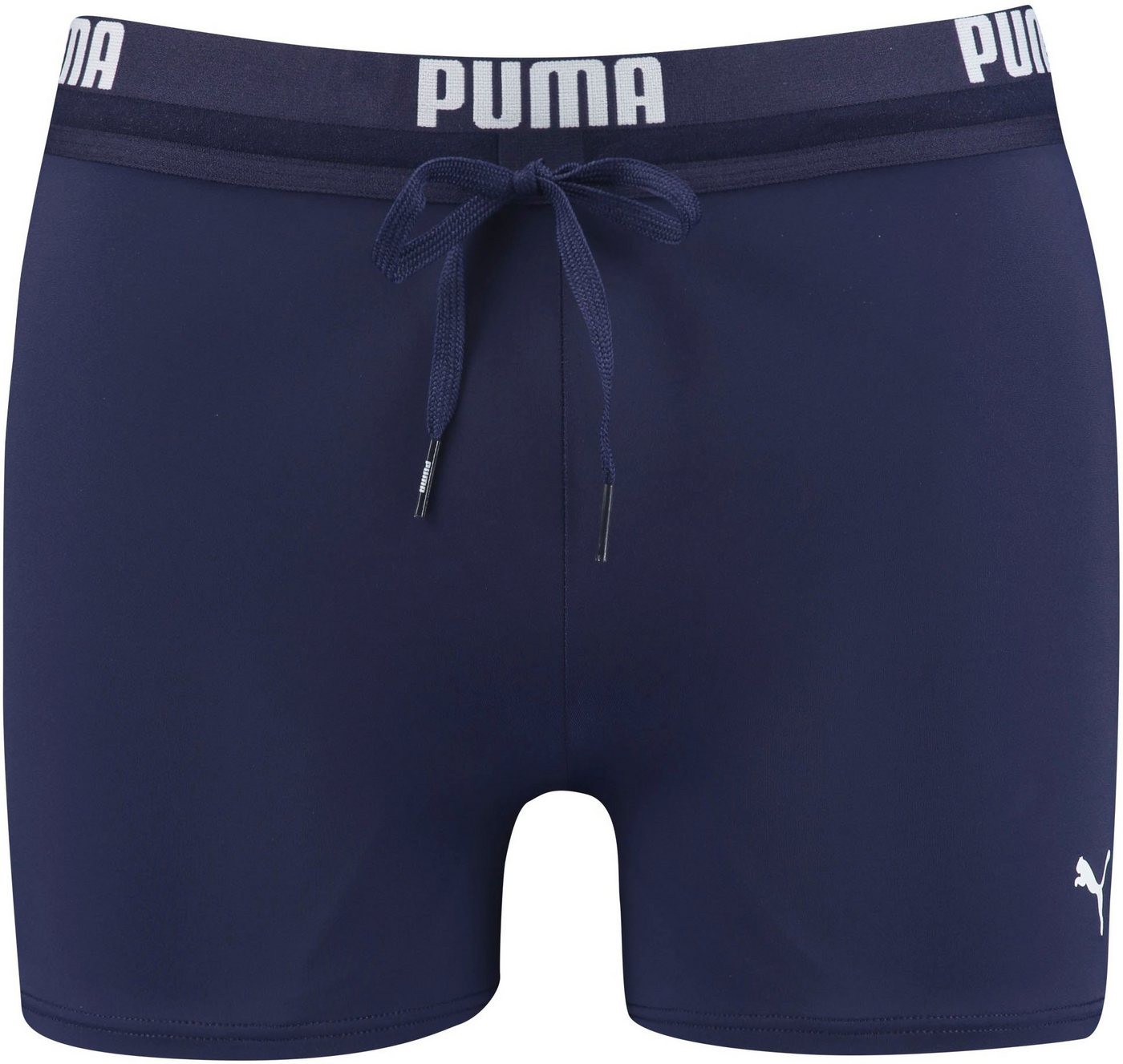 PUMA Badehose PUMA SWIM MEN LOGO TRUNKS elastischer Logobund mit integriertem Kordelzug – Bild 2 von 5