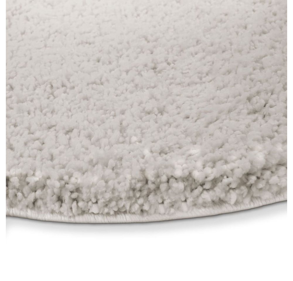 Karat Badematte Karat Hazy Rund, Viele Farben & Größen, Polyester, rutschfeste Latexbeschichtung, waschmaschinenfest, Polyester, extra weicher Flor – Bild 3 von 3