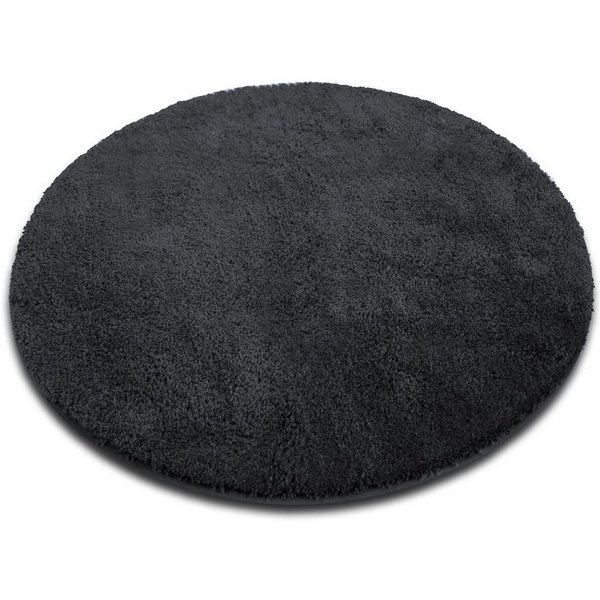 Karat Badematte Karat Hazy Rund, Viele Farben & Größen, Polyester, rutschfeste Latexbeschichtung, waschmaschinenfest, Polyester, extra weicher Flor