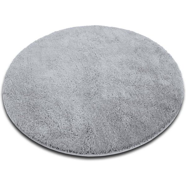 Karat Badematte Karat Hazy Rund, Viele Farben & Größen, Polyester, rutschfeste Latexbeschichtung, waschmaschinenfest, Polyester, extra weicher Flor
