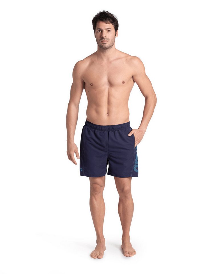 Arena Badeshorts FUNDAMENTALS ARENA LOGO BOXER R schnelltrocknendes Material, mit elastischem Bund – Bild 5 von 5