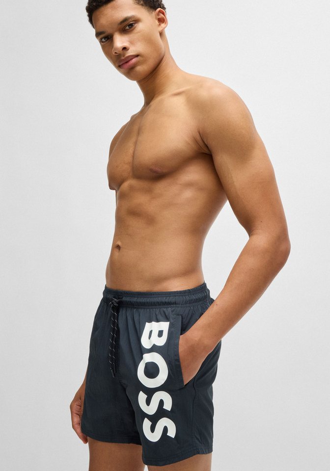 BOSS Badeshorts Octopus Mit BOSS Logoschriftzug, elastischer Taillenbund mit Kordel – Bild 3 von 5