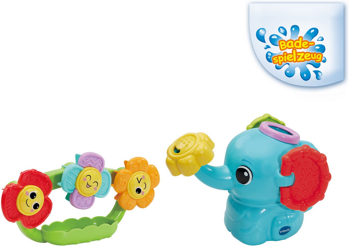 Vtech® Badespielzeug Vtech Baby, Kleiner Gieß-Elefant, mit Saugnapf – Bild 2 von 5