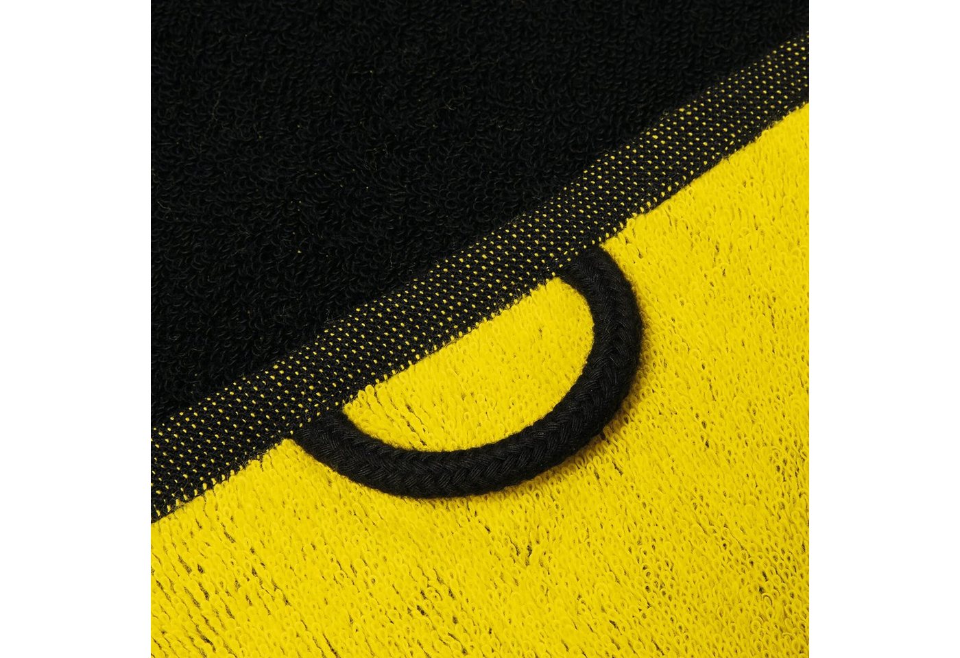 BVB Badetuch BVB-Badetuch Emblem 100x150 cm, Baumwolle (Packung, 1-St), mit Schlaufe – Bild 4 von 5
